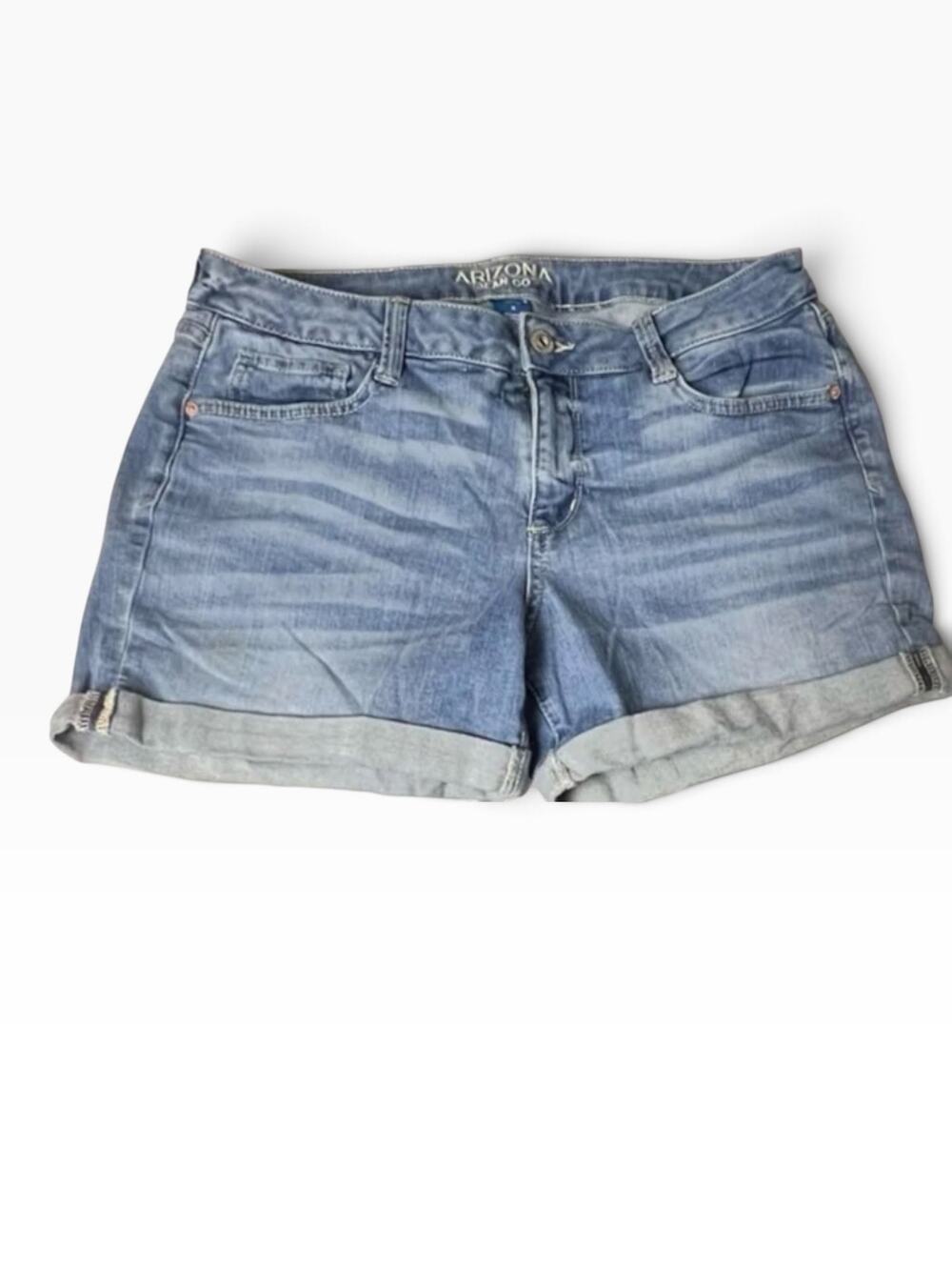 Arizona Jeans Rolled Up Denim Shorts Sz 11